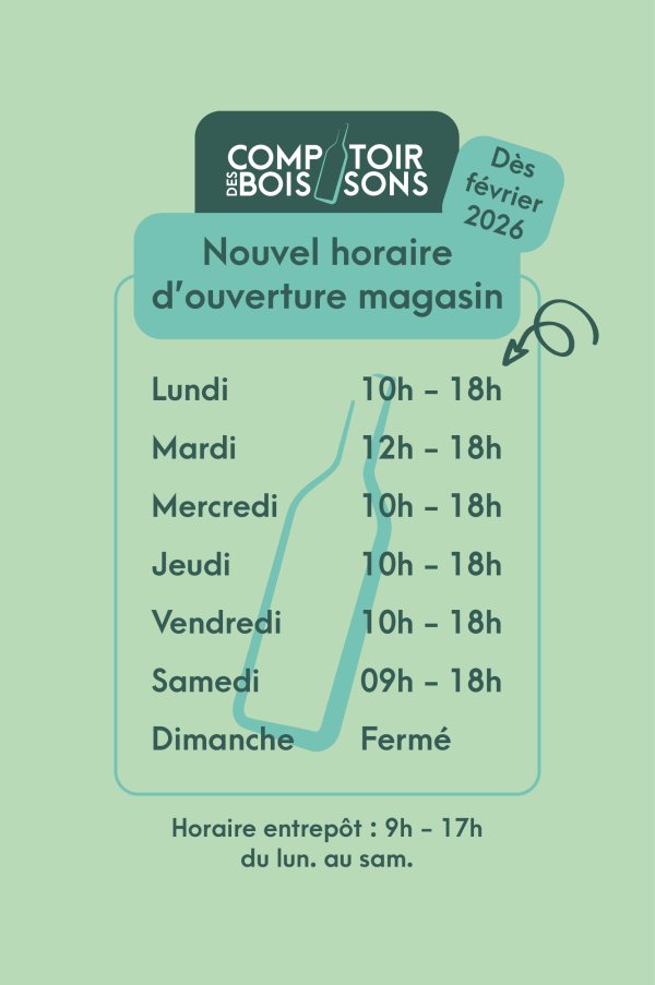 Nouvel horaire 2026 du Comptoir des Boissons
